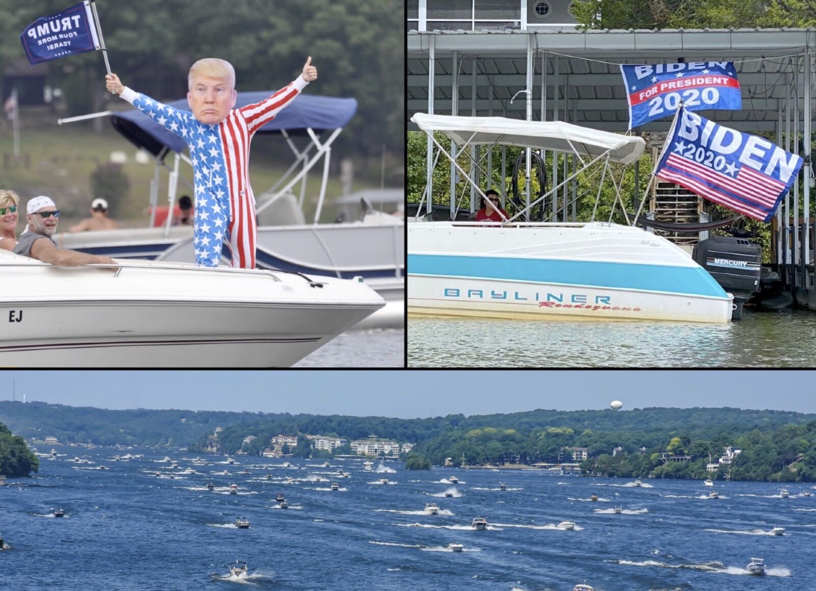Trump & Biden Boat Parades